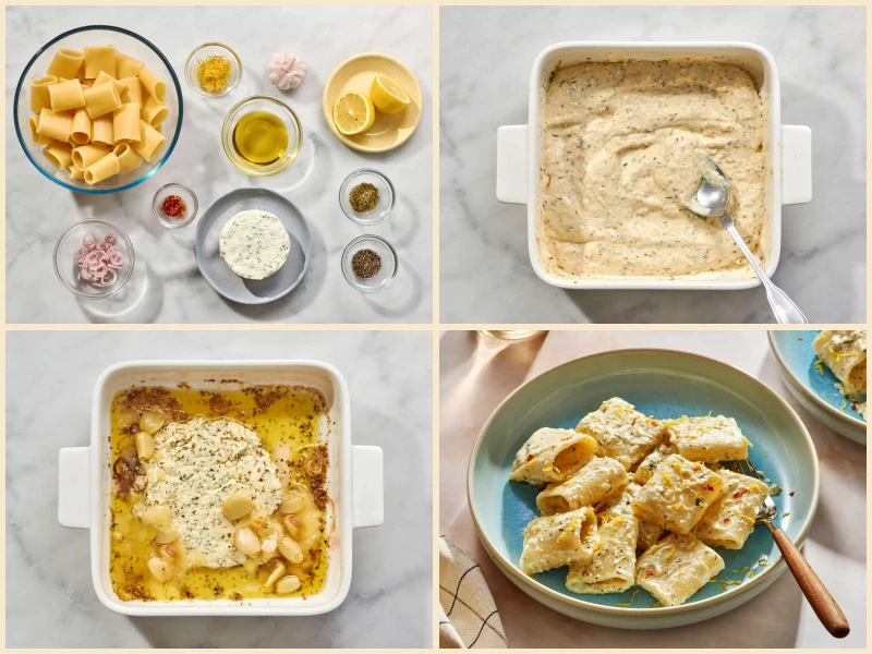 Baked Lemon Boursin Pasta