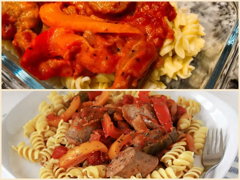 Sweet and Spicy Sausage and Pepper Pasta Recipe