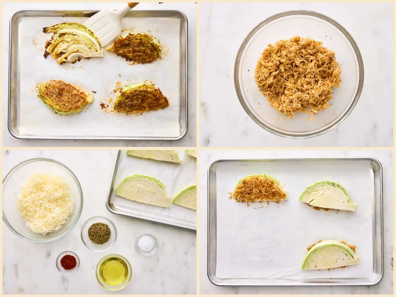 Parmesan-Crusted Roasted Cabbage Recipe