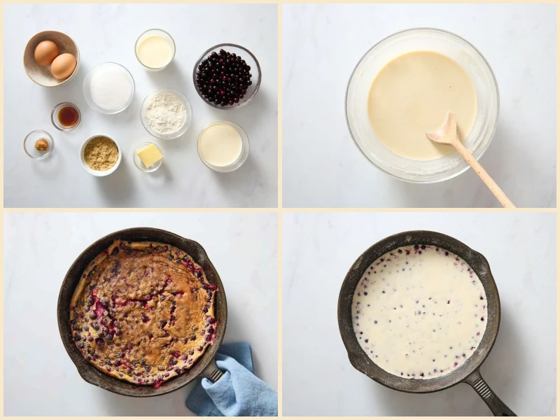 Blackcurrant and Miso Clafoutis Recipe