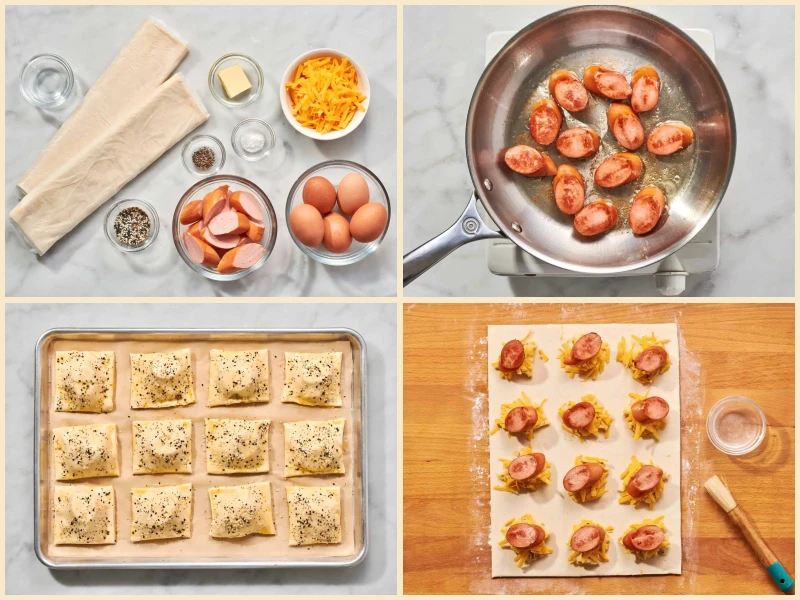 Sausage, Egg, and Cheese Breakfast Pastries Recipe