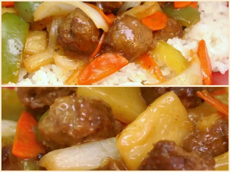Sweet and Sour Meatballs (Suan T'ien Niu Jou Po Lo La Tzu) Recipe