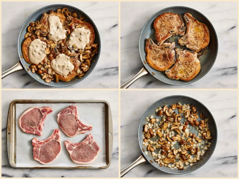 Mushroom Pork Chops Recipe