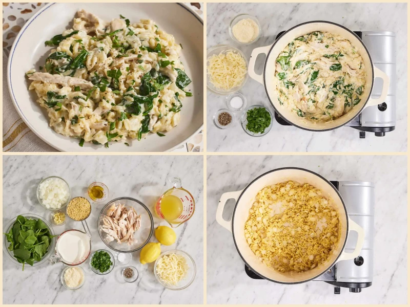 One Pot Lemon Chicken Orzo Recipe