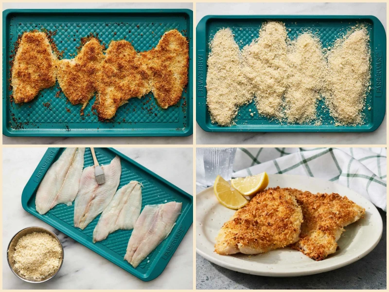 Baked Flounder with Panko and Parmesan Recipe