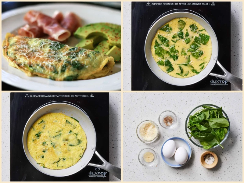 Baby Spinach Omelet Recipe