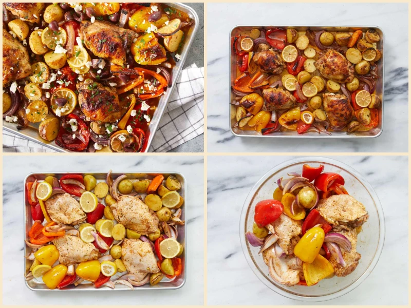 Mediterranean Chicken Sheet Pan Dinner Recipe
