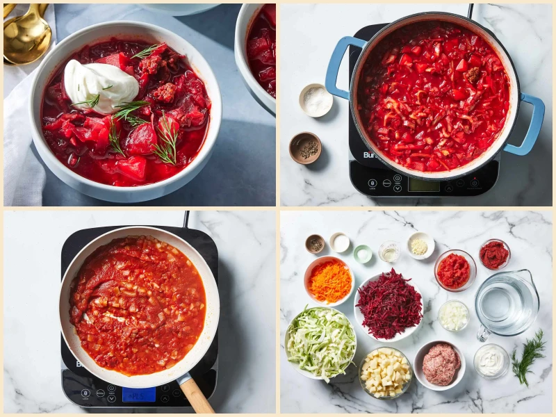 Ukrainian Red Borscht Soup Recipe