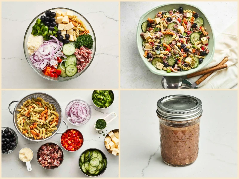 Pasta Salad with Homemade Dressing Recipe
