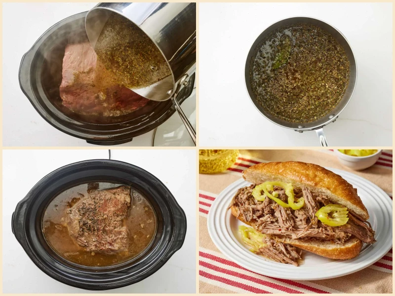 Slow Cooker Italian Beef Recipe