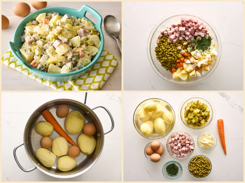 Authentic Russian Salad 'Olivye' Recipe