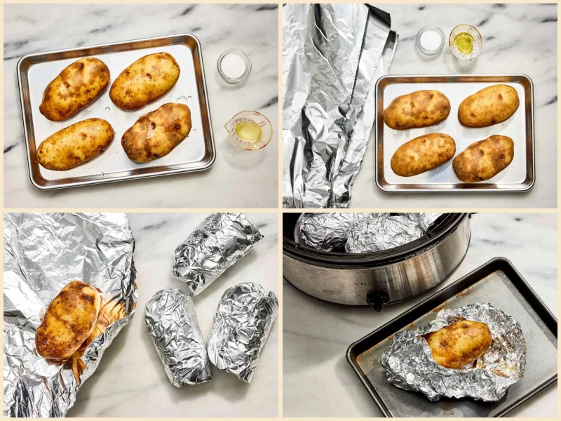 Slow Cooker Baked Potatoes Recipe