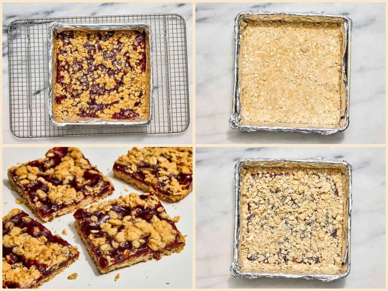 Delicious Raspberry Oatmeal Cookie Bars Recipe