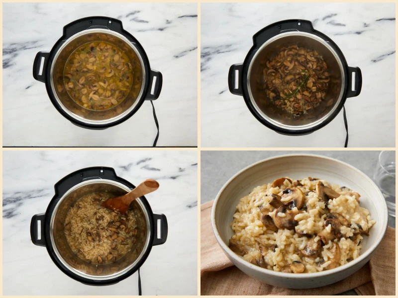 Instant Pot Mushroom Risotto Recipe