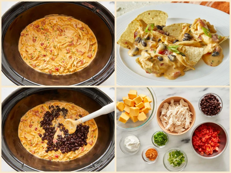 Outrageous Warm Chicken Nacho Dip Recipe