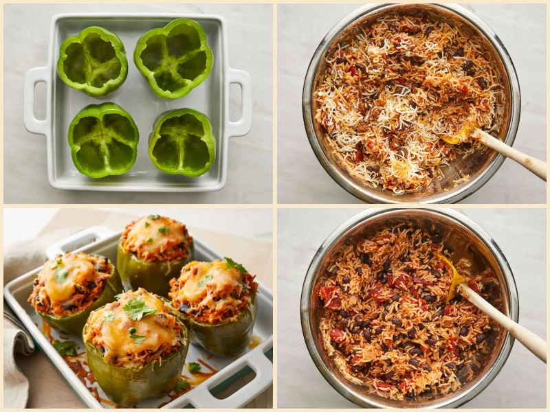 Mexican Vegetarian Stuffed Peppers Recipe
