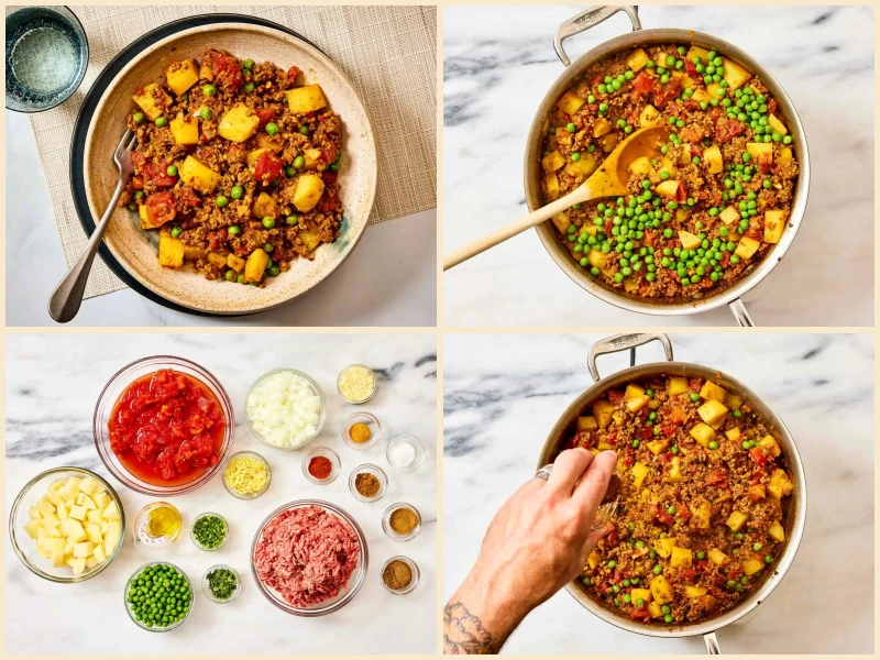 Keema Aloo (Ground Beef and Potatoes) Recipe