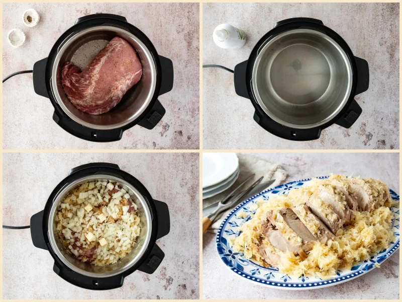 Slow Cooker Pork, Sauerkraut, and Beer Recipe
