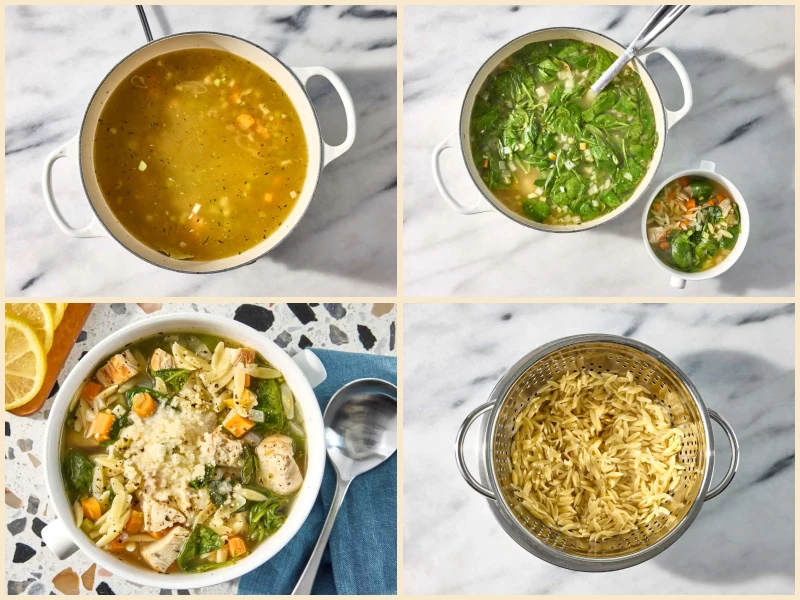 Lemon Chicken Orzo Soup Recipe