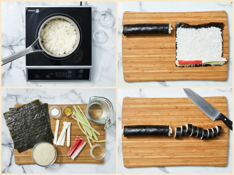 Cream Cheese and Crab Sushi Rolls Recipe