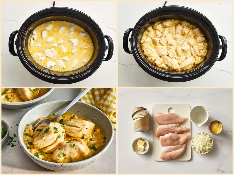Slow Cooker Chicken and Dumplings Recipe