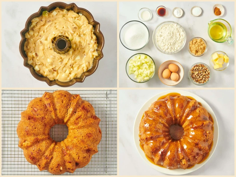 Apple Cake with Caramel Glaze Recipe