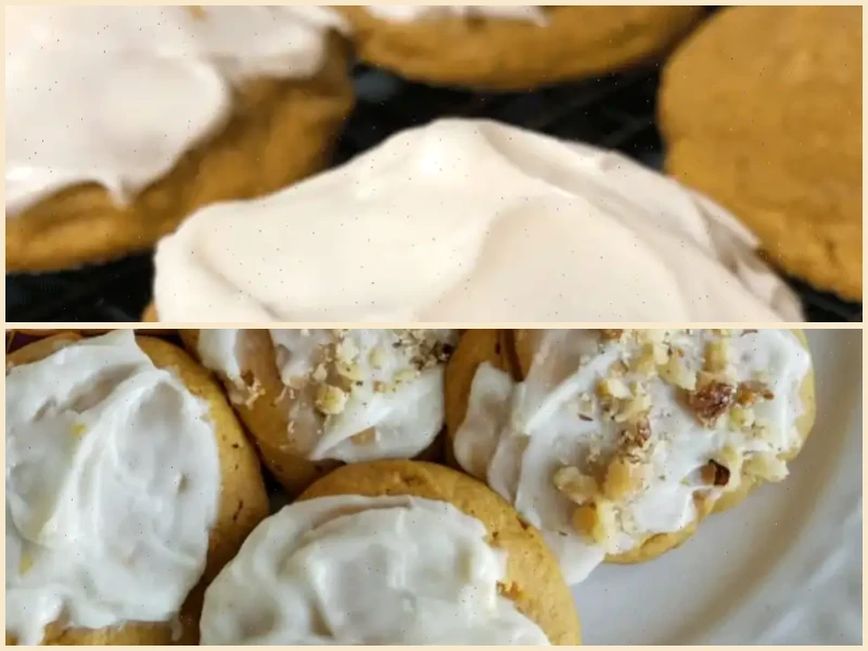 Pumpkin Cookies with Cream Cheese Frosting (The World's Best!) Recipe