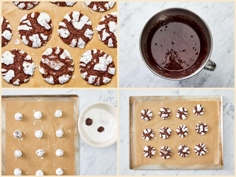 Chocolate Crinkle Cookies Recipe