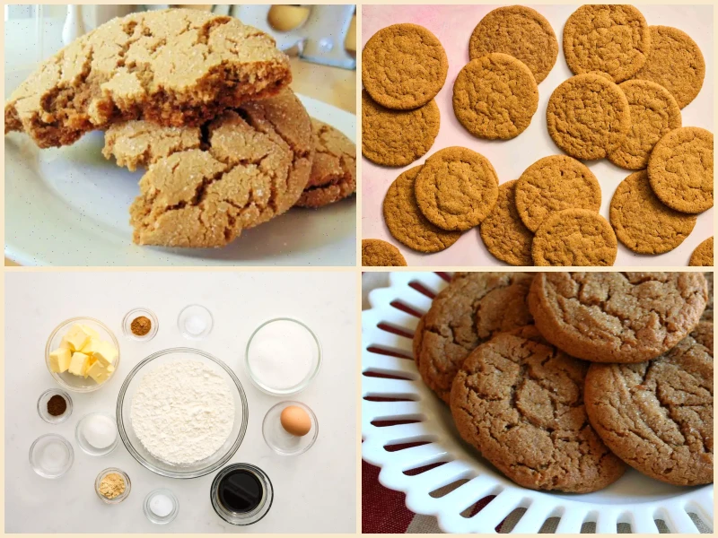 Receta de Galletas Grandes y Suaves de Jengibre