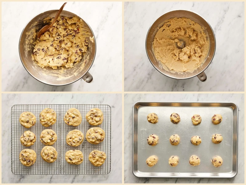 White Chocolate Cranberry Cookies Recipe