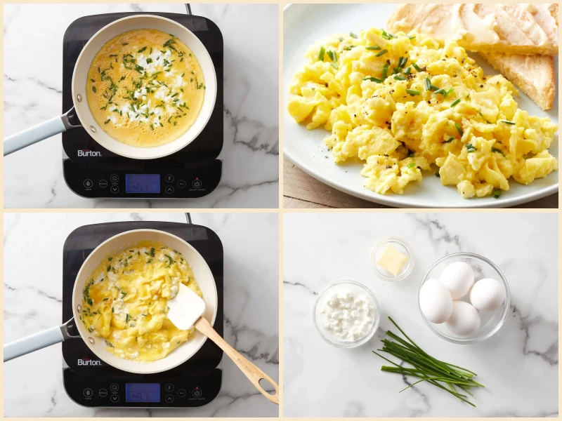 Creamy Cottage Cheese Scrambled Eggs Recipe