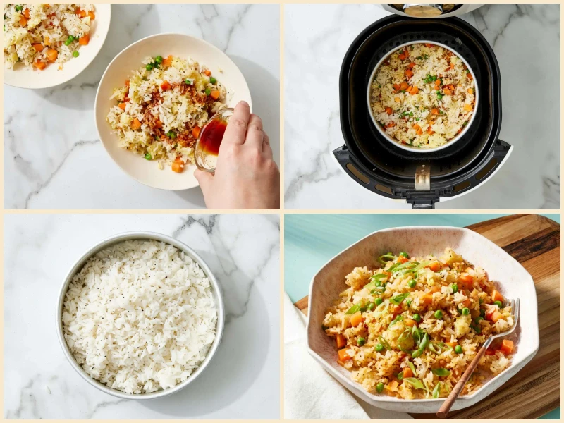 Air Fryer Fried Rice Recipe