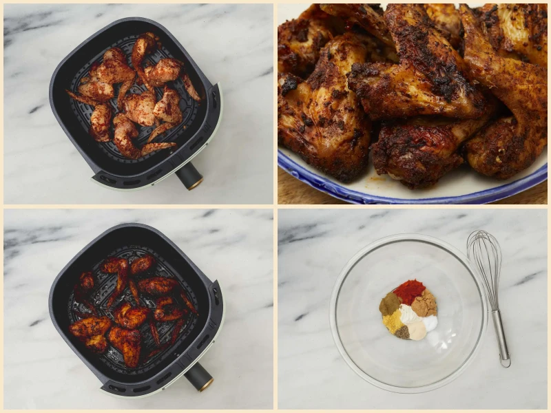 Dry Rub Air Fryer Chicken Wings Recipe