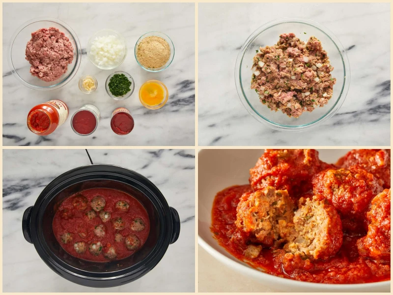 Easy Slow Cooker Meatballs Recipe