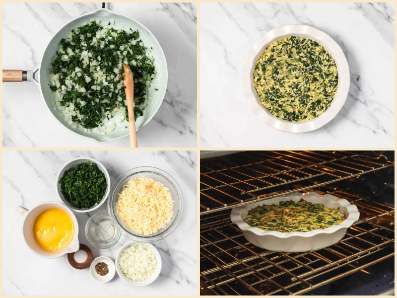 Crustless Spinach Quiche Recipe