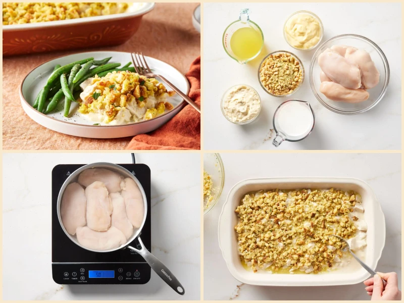 Aunt Jewel's Chicken Dressing Casserole Recipe