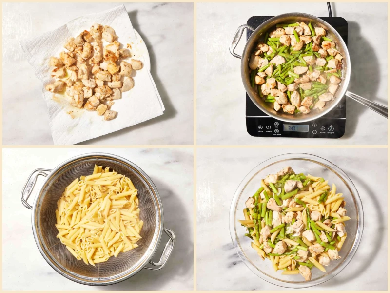 Penne with Chicken and Asparagus Recipe