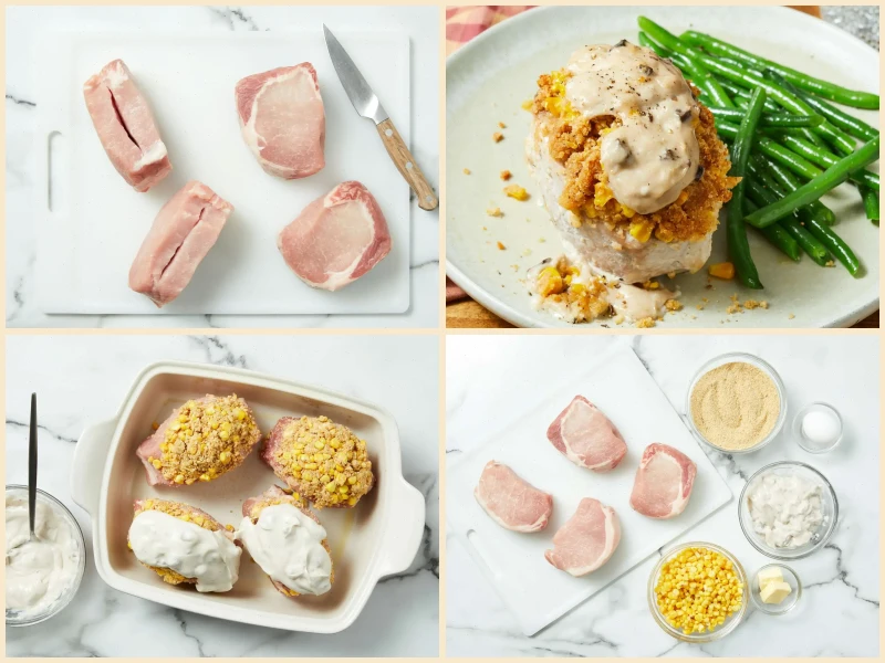 Baked Stuffed Pork Chops Recipe