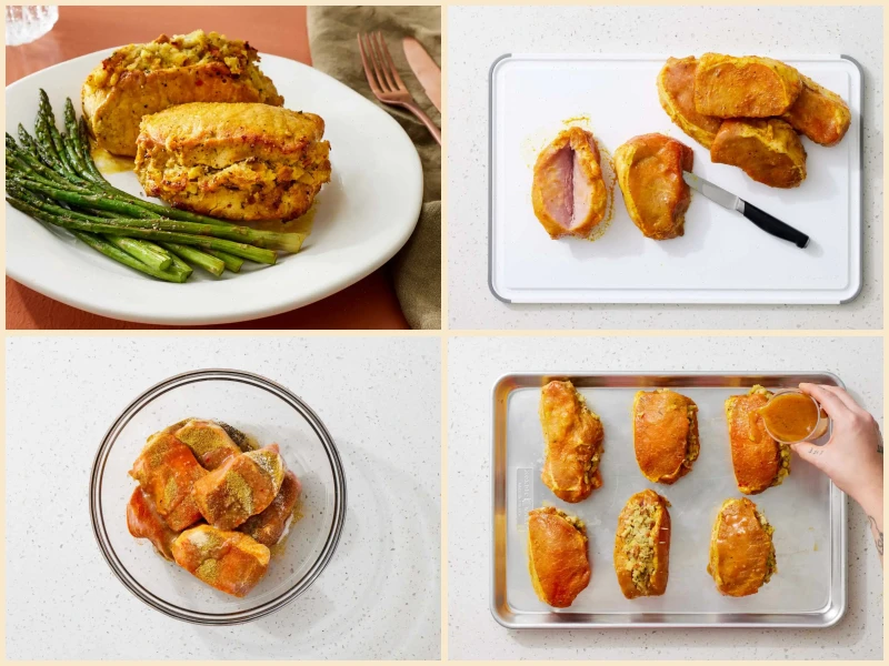 Oven-Baked Stuffed Pork Chops Recipe