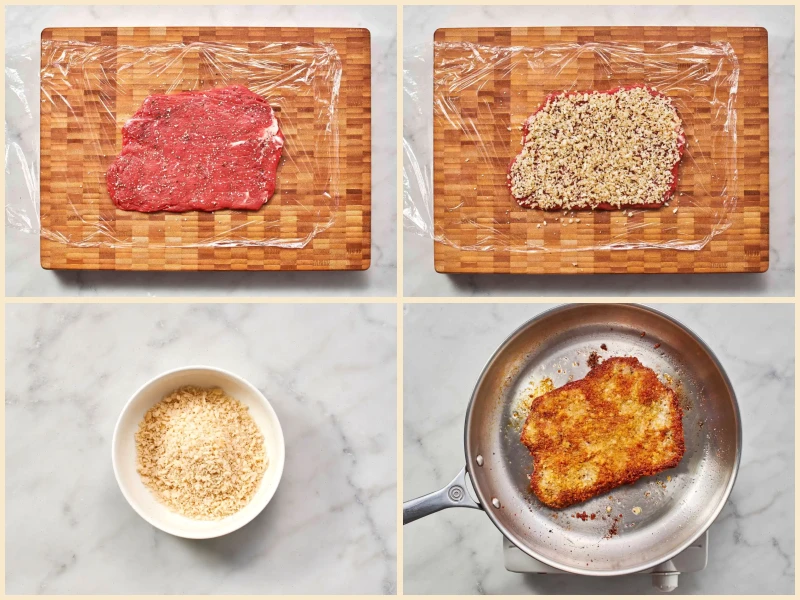 Crispy Garlic Crumb Steak Recipe