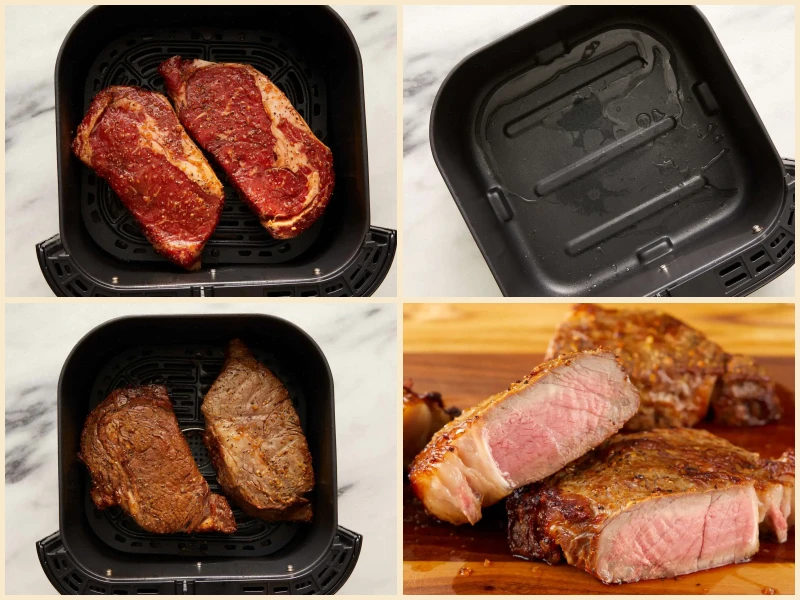 Air Fryer Rib-Eye Steak Recipe