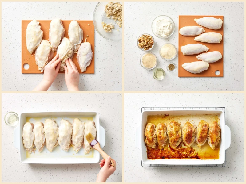 Oven Roasted Stuffed Chicken Breasts Recipe