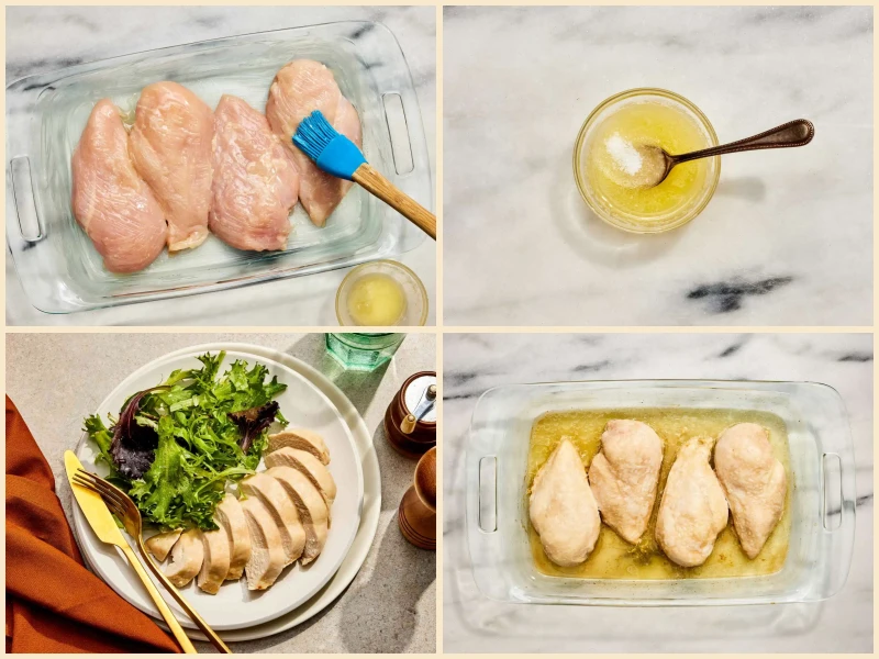 Three-Ingredient Baked Chicken Breasts Recipe