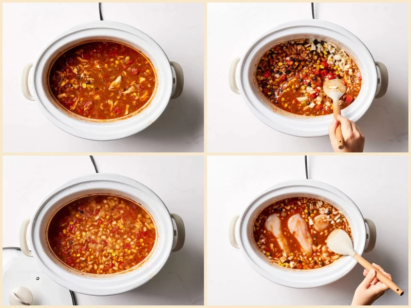 Slow Cooker Chicken Taco Soup Recipe