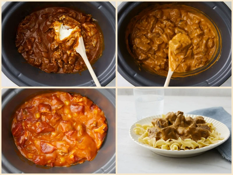 Slow Cooker Beef Stroganoff Recipe