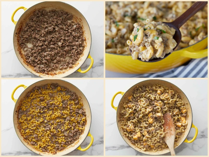 Cheese and Hamburger Macaroni Recipe