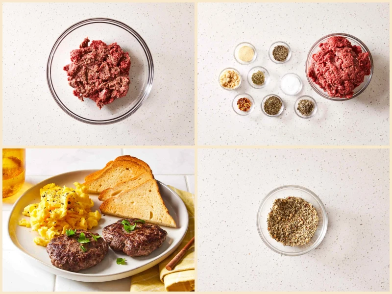 Homemade Beef Breakfast Sausage Patties Recipe