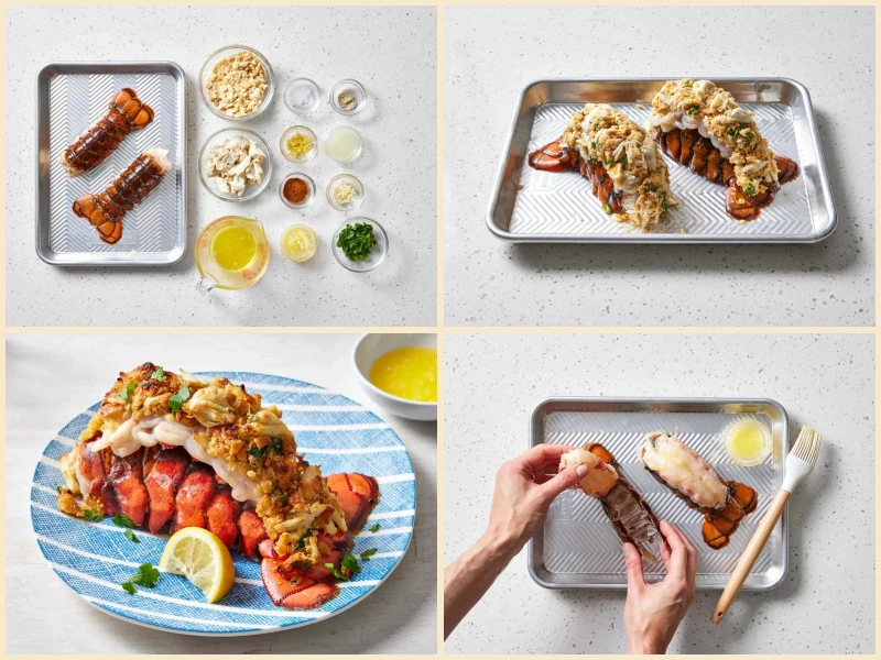 Crab-Stuffed Lobster Tail Recipe