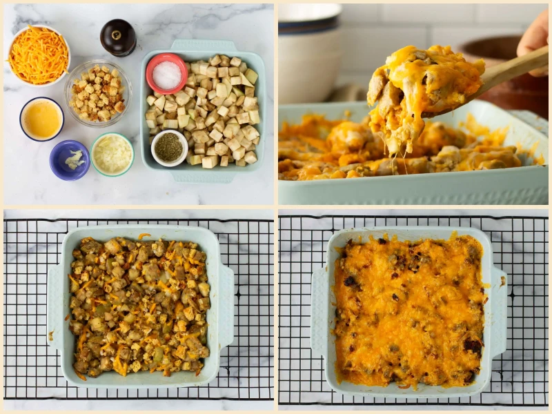 Cheesy Eggplant Casserole Recipe