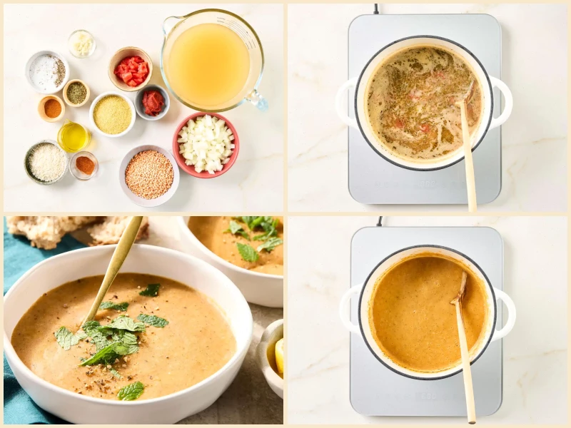 Turkish Red Lentil Soup with Mint Recipe